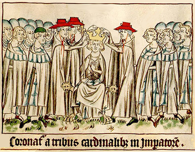 Enrico VII di Lussemburgo incoronato a Roma dai cardinali, perché il papa è ad Avignone