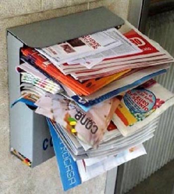 Pubblicità in cassetta della posta