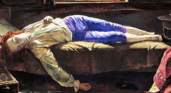 Henry Wallis «La morte di Thomas Chatterton»