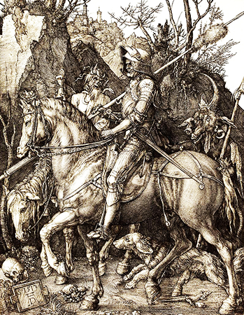 Albrecht Dürer «Il cavaliere, la Morte e il Diavolo»