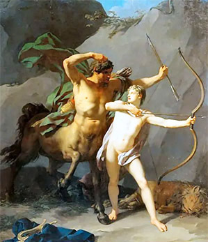 Jean-Baptiste Regnault «L’educazione impartita ad Achille dal centauro Chirone»