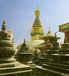 Il tempio di Swayambhunath