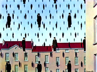 René Magritte «Golconda»