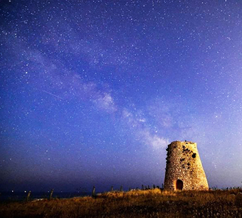 La Via Lattea da Torre Minervino Canale d’Otranto, Salento – Foto PAN