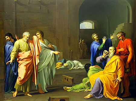 Charles Alphonse Dufresnoy «Morte di Socrate»