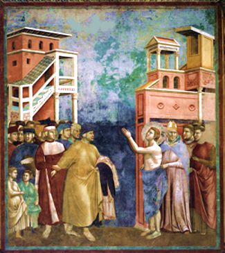 Giotto «San Francesco si spoglia delle vesti»