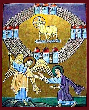 L’Angelo mostra a Giovanni il Regno, la Potenza e la Gloria dell’Agnello di Dio