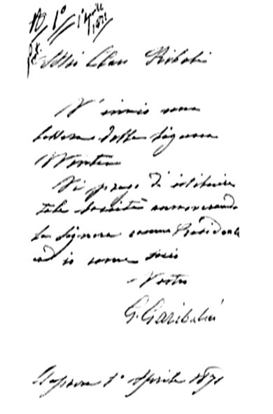 Lettera Garibaldi
