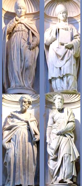 Quattro statue Michelangelo